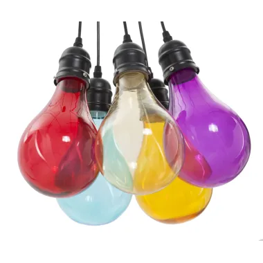 Lampa wisząca OKLAHOMA 5-punktowa 40x135 cm (szkło Ø 3,5 cm)